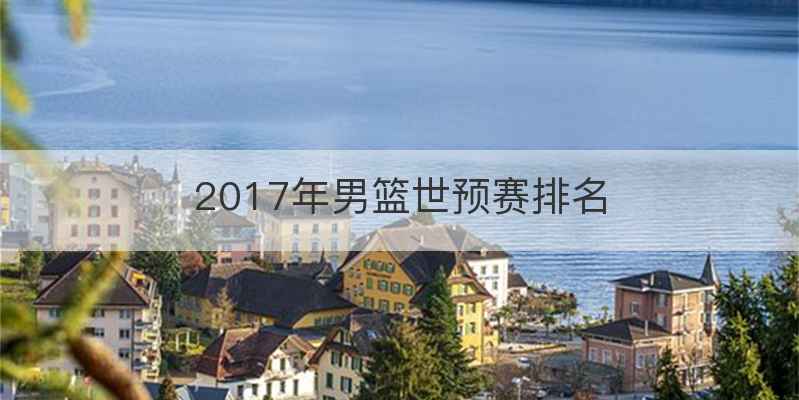 2017年男篮世预赛排名