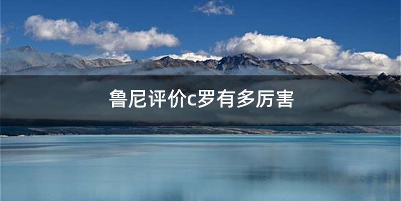 鲁尼评价c罗有多厉害