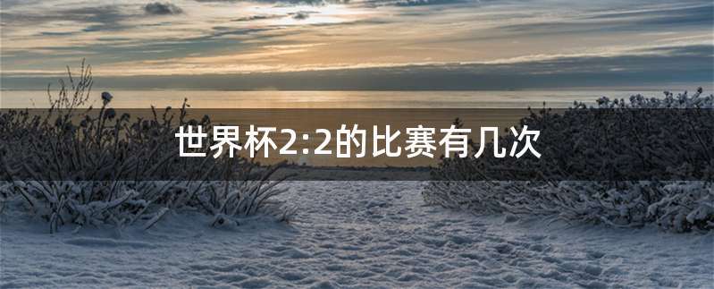 世界杯2:2的比赛有几次