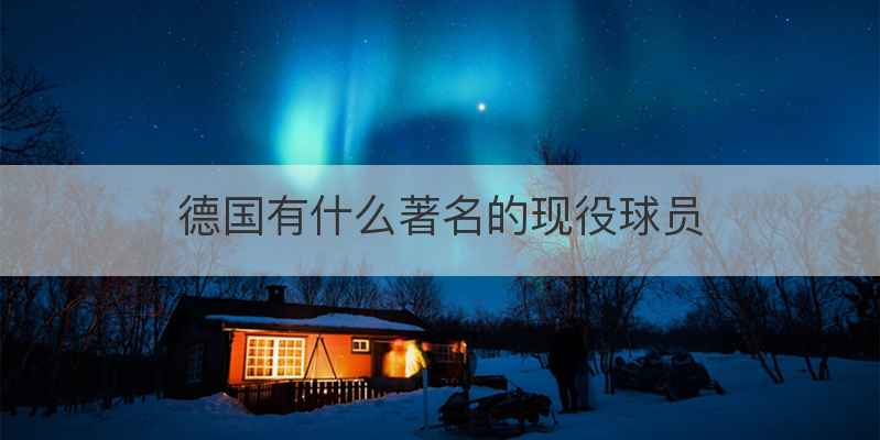 德国有什么著名的现役球员