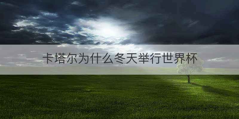 卡塔尔为什么冬天举行世界杯