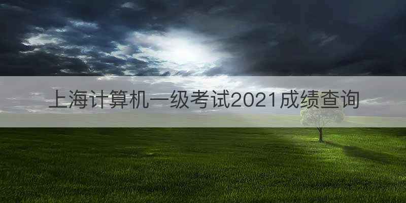上海计算机一级考试2021成绩查询