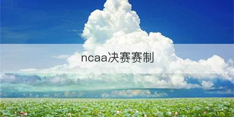 ncaa决赛赛制