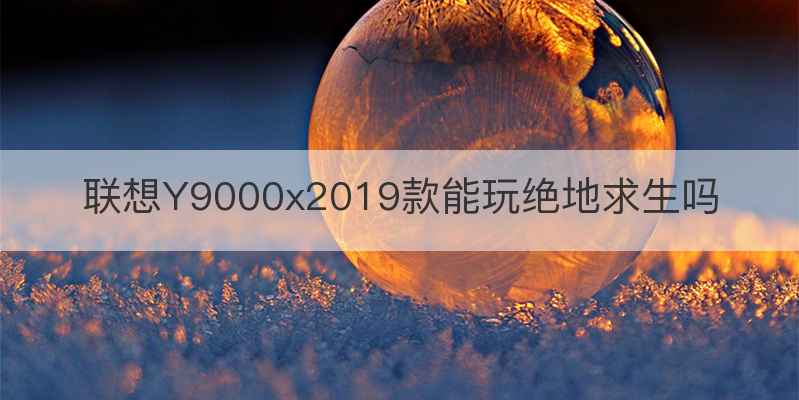 联想Y9000x2019款能玩绝地求生吗