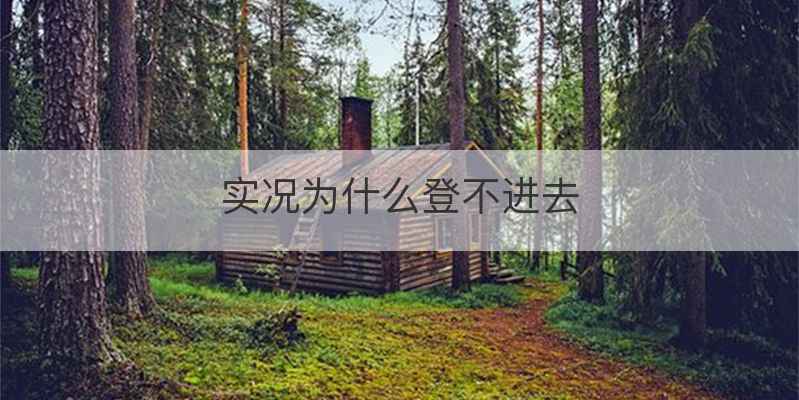 实况为什么登不进去