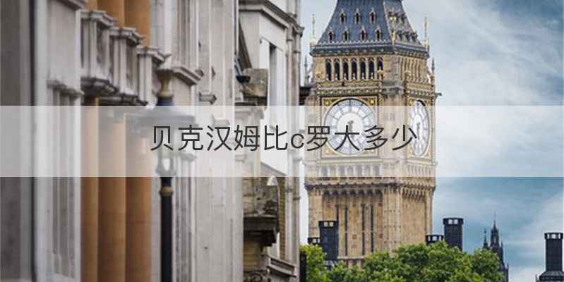 贝克汉姆比c罗大多少