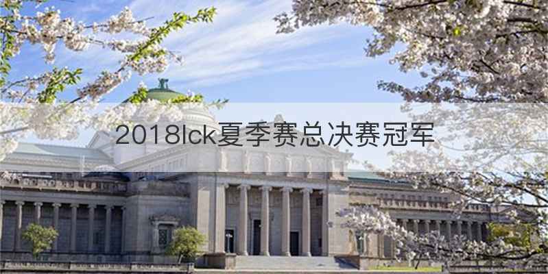 2018lck夏季赛总决赛冠军