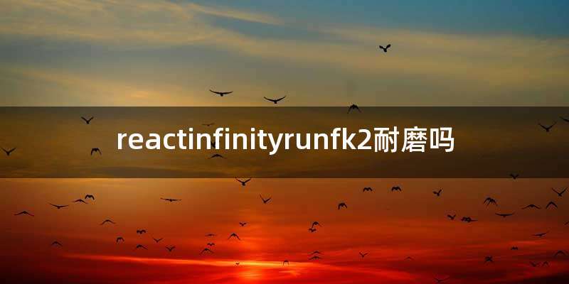 reactinfinityrunfk2耐磨吗