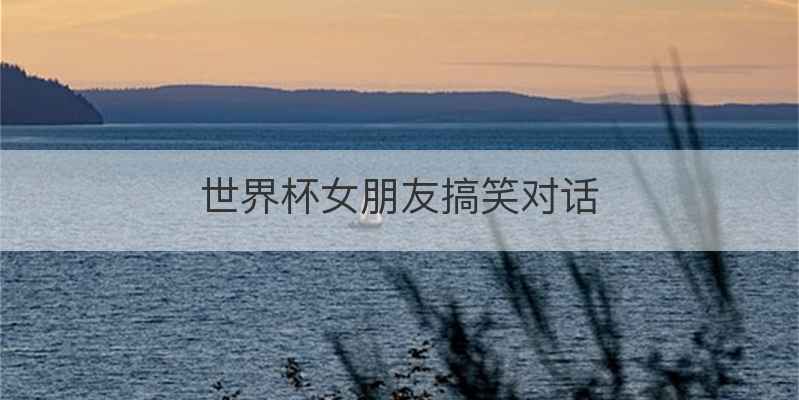 世界杯女朋友搞笑对话