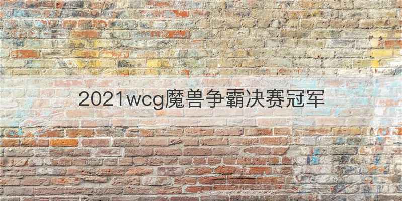 2021wcg魔兽争霸决赛冠军