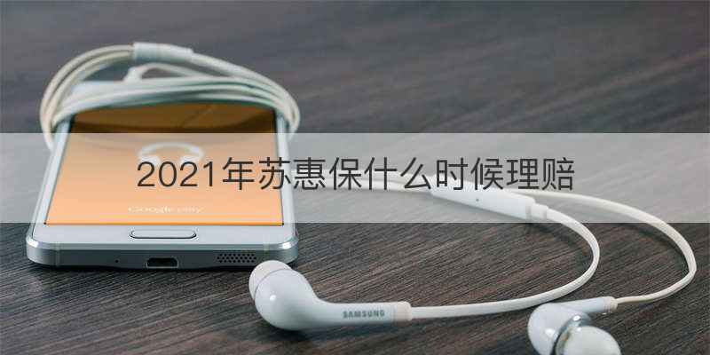 2021年苏惠保什么时候理赔