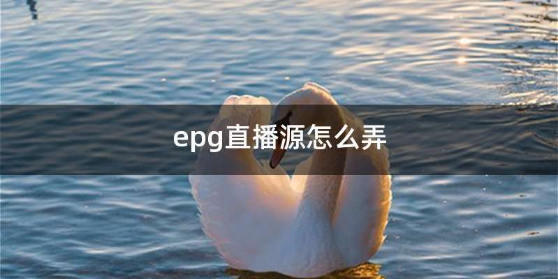 epg直播源怎么弄