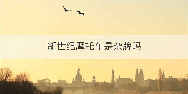 新世纪摩托车是杂牌吗