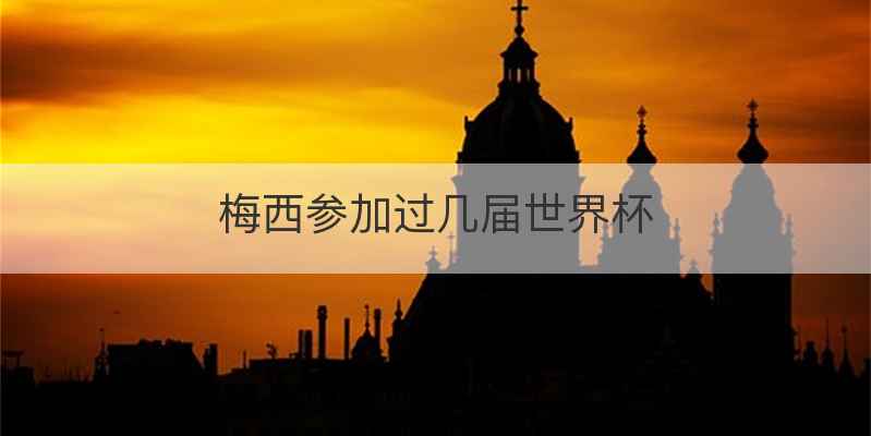 梅西参加过几届世界杯