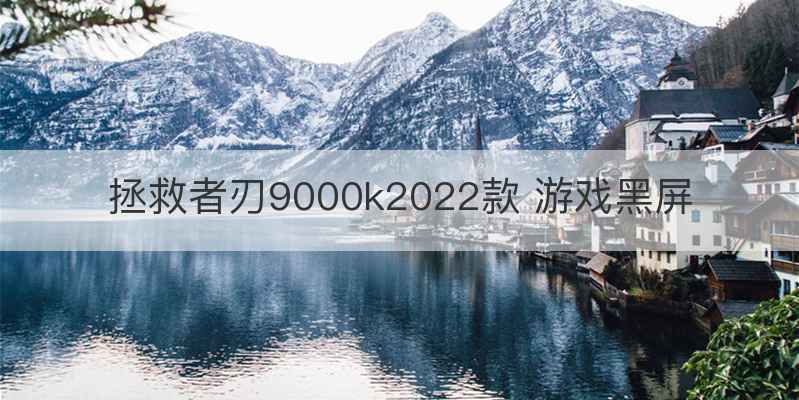 拯救者刃9000k2022款 游戏黑屏