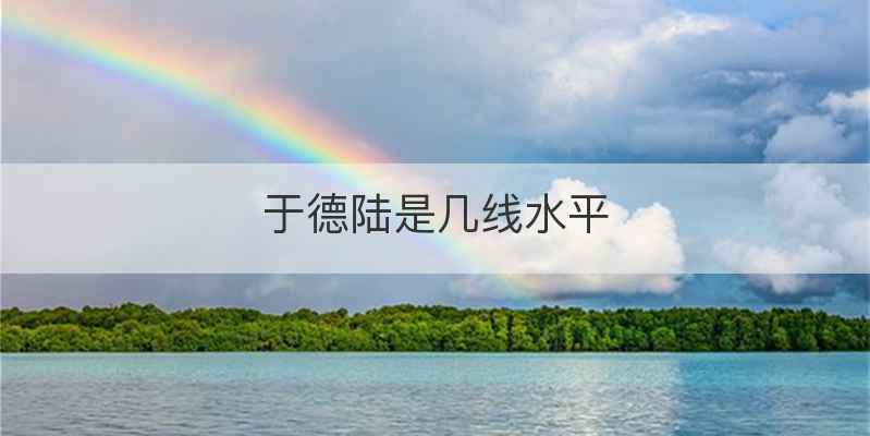 于德陆是几线水平