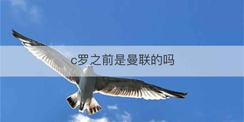 c罗之前是曼联的吗