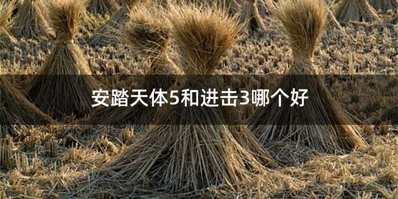 安踏天体5和进击3哪个好