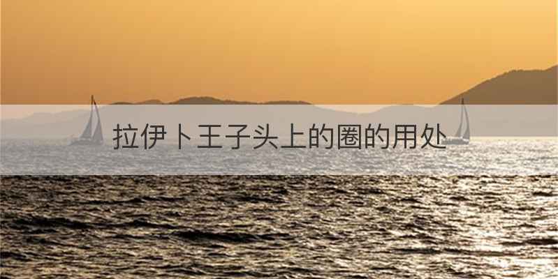 拉伊卜王子头上的圈的用处