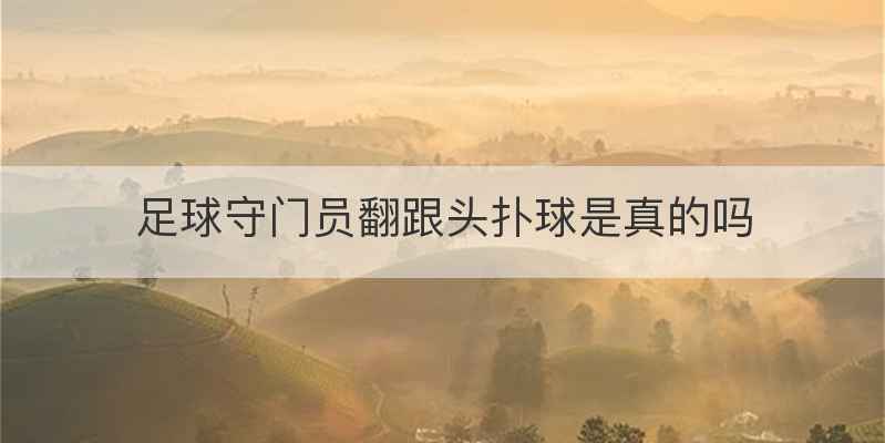 足球守门员翻跟头扑球是真的吗