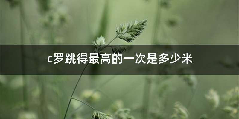 c罗跳得最高的一次是多少米