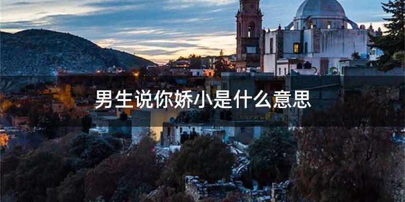 男生说你娇小是什么意思