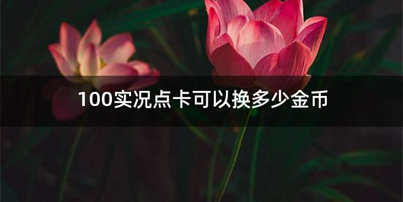 100实况点卡可以换多少金币