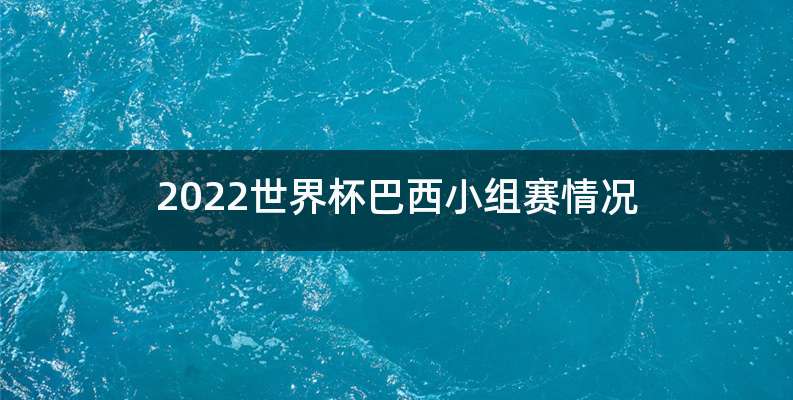 2022世界杯巴西小组赛情况