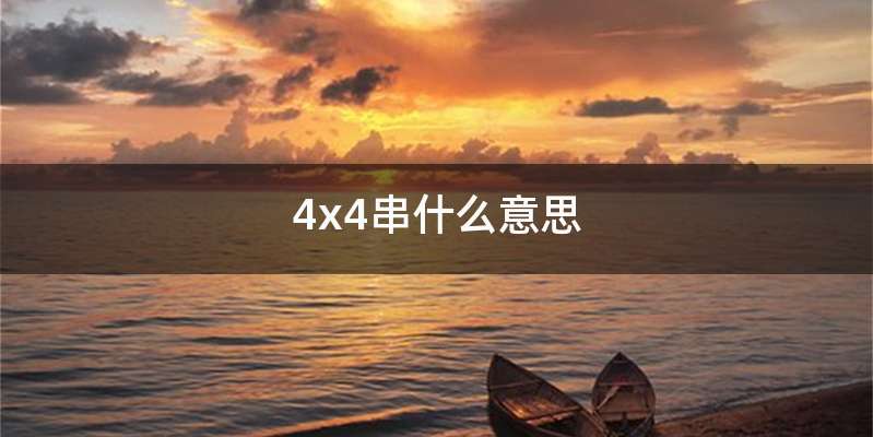 4x4串什么意思