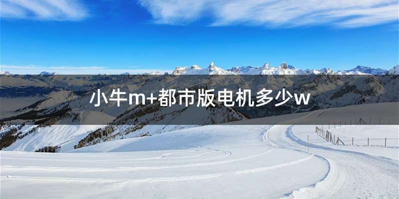小牛m+都市版电机多少w