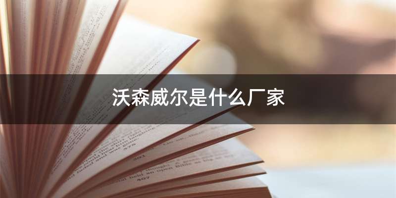 沃森威尔是什么厂家