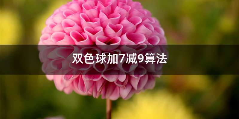 双色球加7减9算法