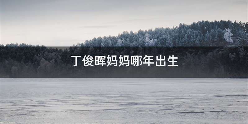 丁俊晖妈妈哪年出生