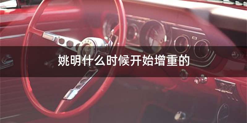 姚明什么时候开始增重的