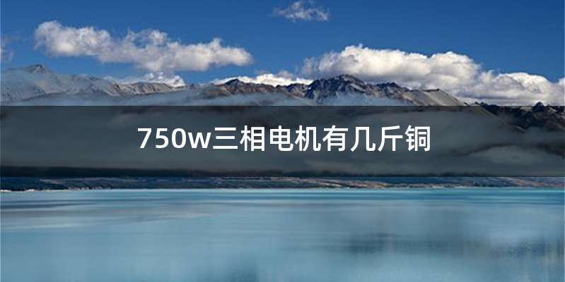 750w三相电机有几斤铜