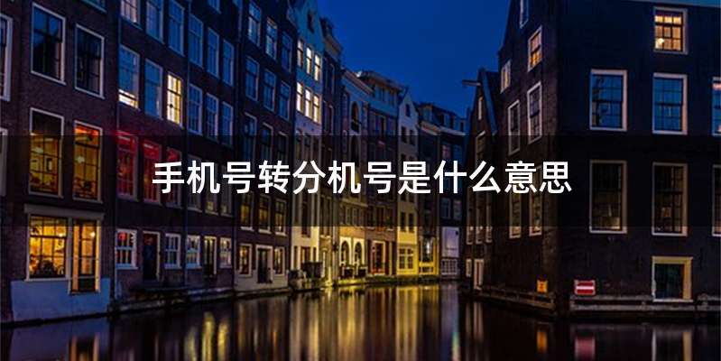 手机号转分机号是什么意思