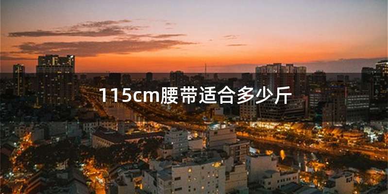 115cm腰带适合多少斤