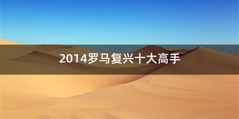 2014罗马复兴十大高手