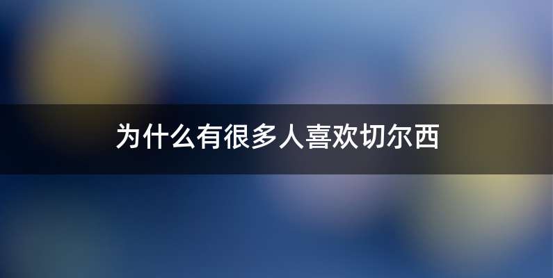 为什么有很多人喜欢切尔西