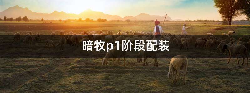 暗牧p1阶段配装