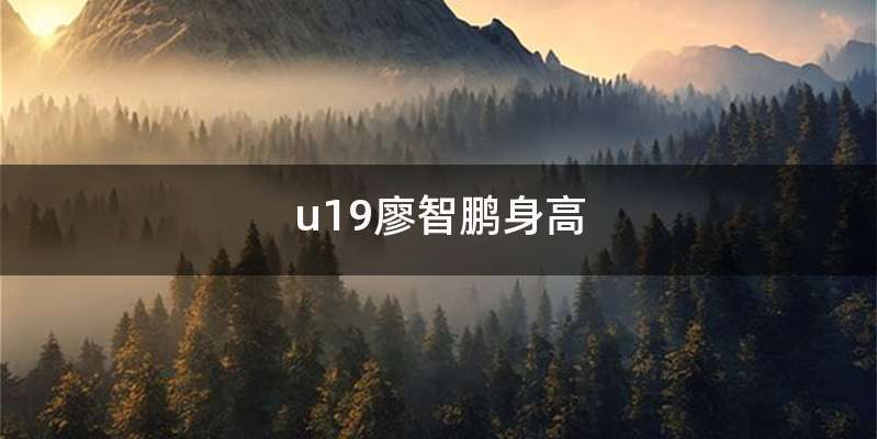 u19廖智鹏身高