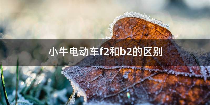 小牛电动车f2和b2的区别