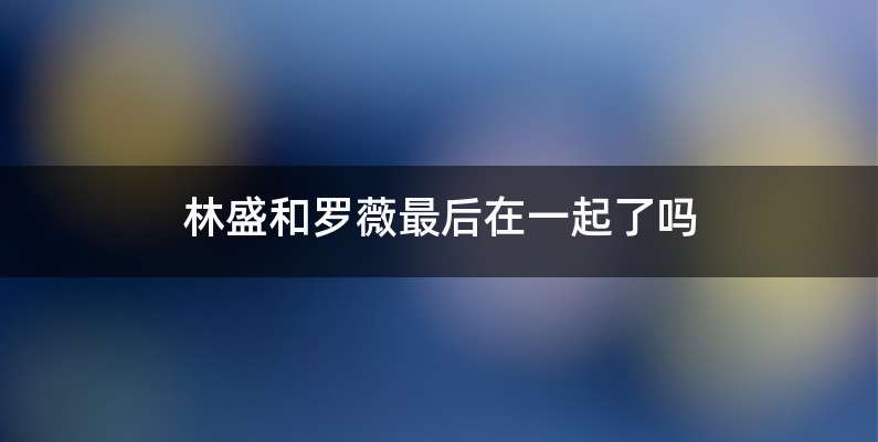 林盛和罗薇最后在一起了吗