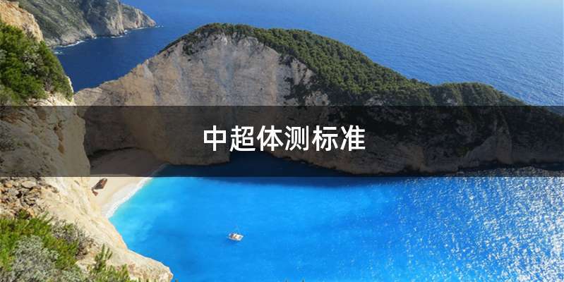 中超体测标准