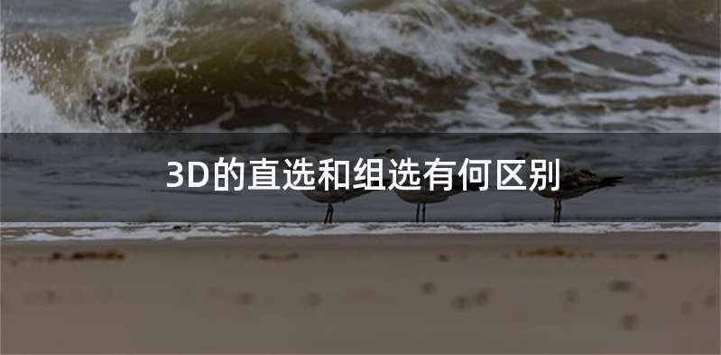 3D的直选和组选有何区别