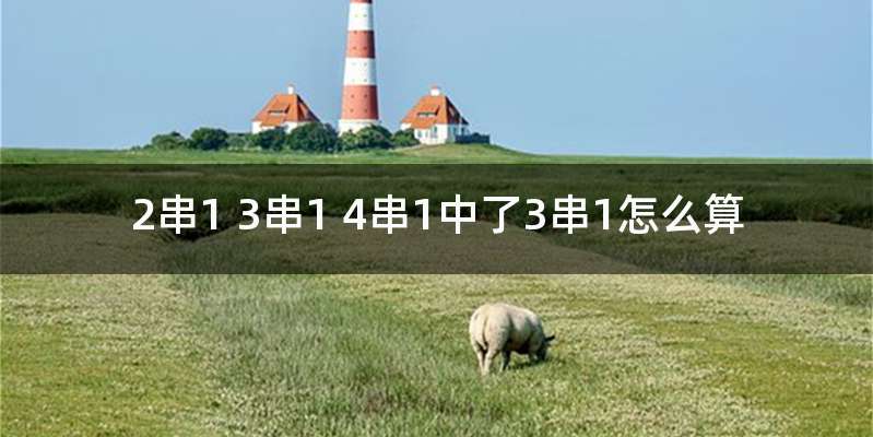 2串1 3串1 4串1中了3串1怎么算