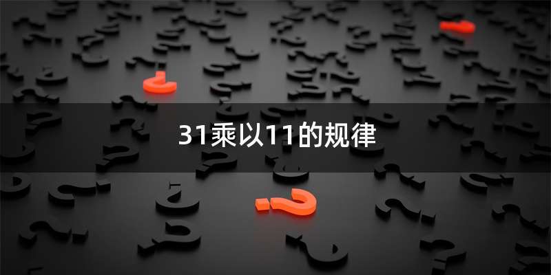 31乘以11的规律