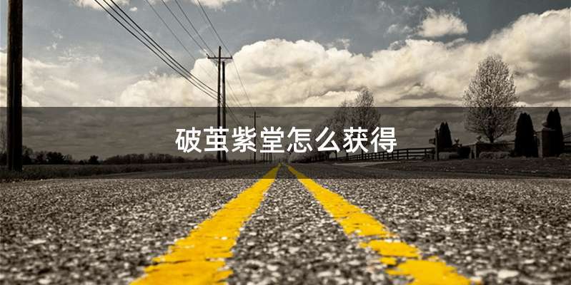 破茧紫堂怎么获得