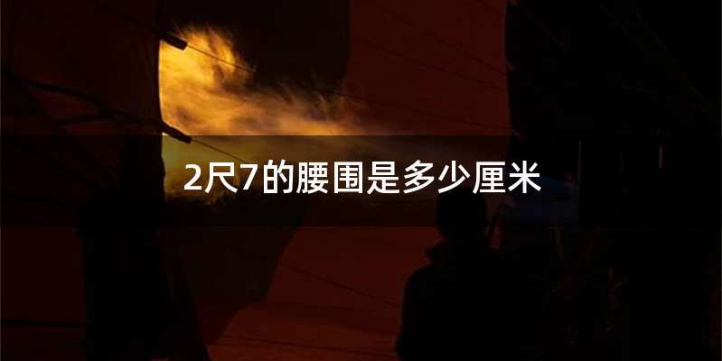2尺7的腰围是多少厘米