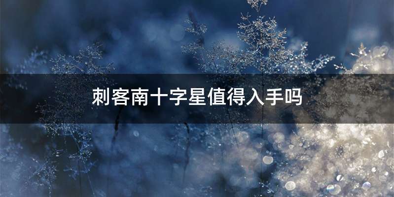 刺客南十字星值得入手吗